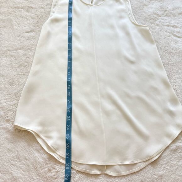 Theory silk white blouse size M Retail 290$ - Picture 6 of 7